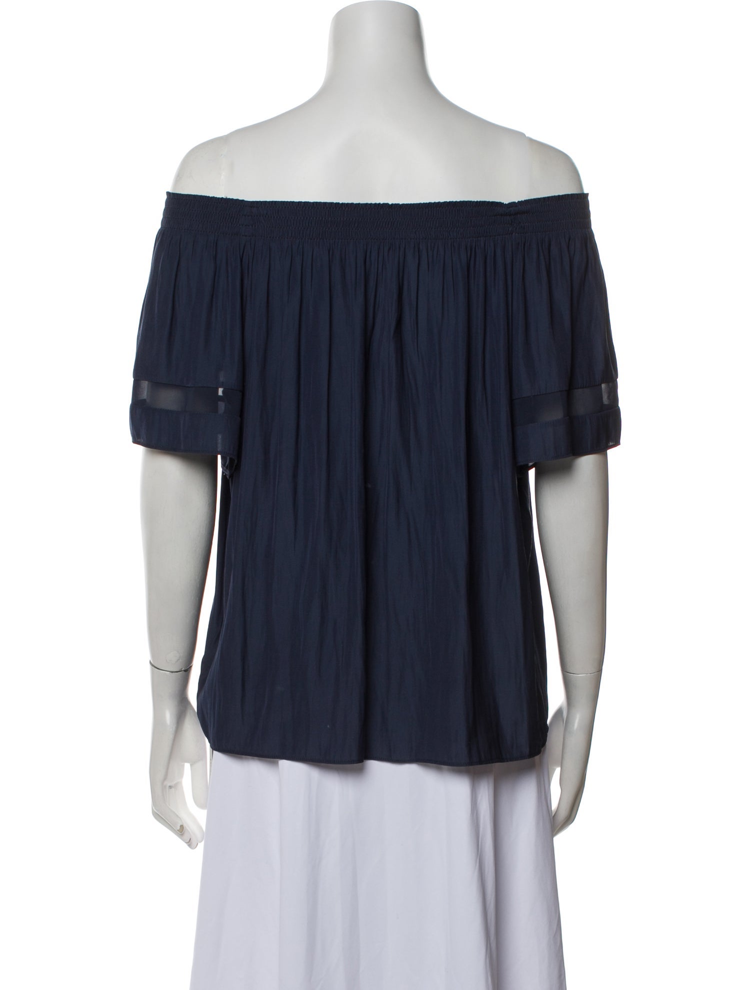 Ramy Brook Off-The-Shoulder Short Sleeve Blouse